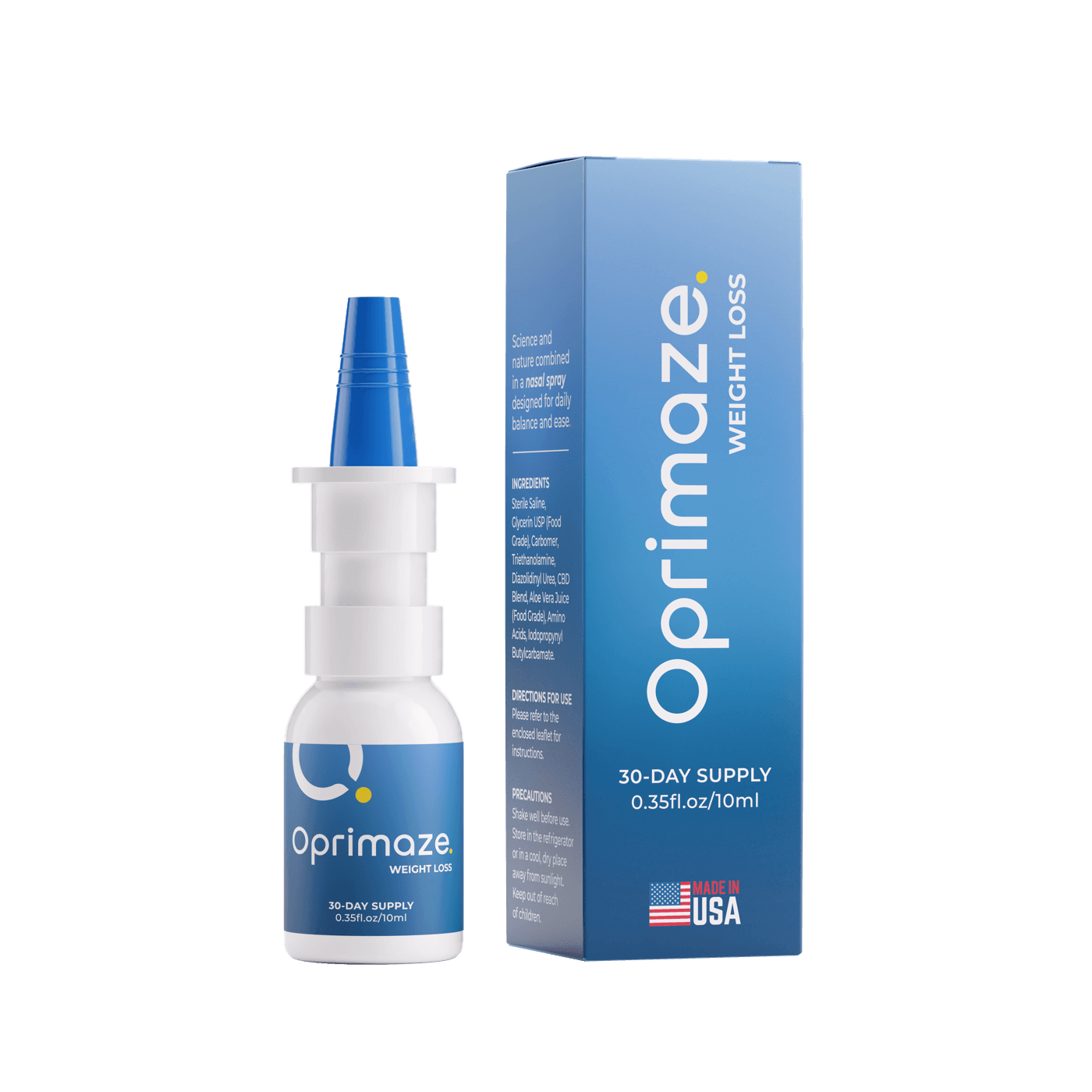 Oprimaze Weight Loss nasal spray with retail box — 30-day supply, 10ml